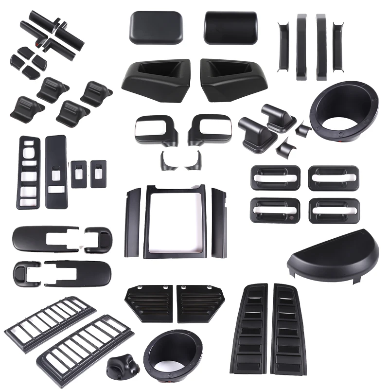 

For Hummer H2 2003-2009 ABS plastic Matt black Kit car Interior and exterior panel decorative covers accessories