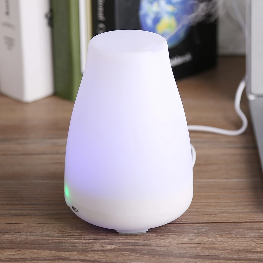 

Настольный ароматический диффузор, увлажнитель воздуха со светодиодным ночником для домашнего офиса, 200 мл, вилка стандарта США