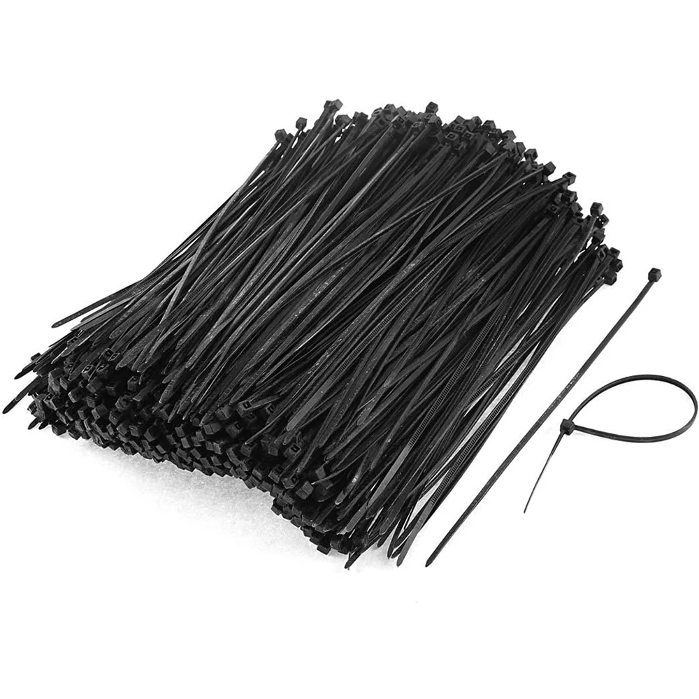

200PCS Nylon Cable Ties Self-locking Cord Ties Straps Adjustable Cables Fastening plastic clamp Heat Resistant Wire Zip Tie