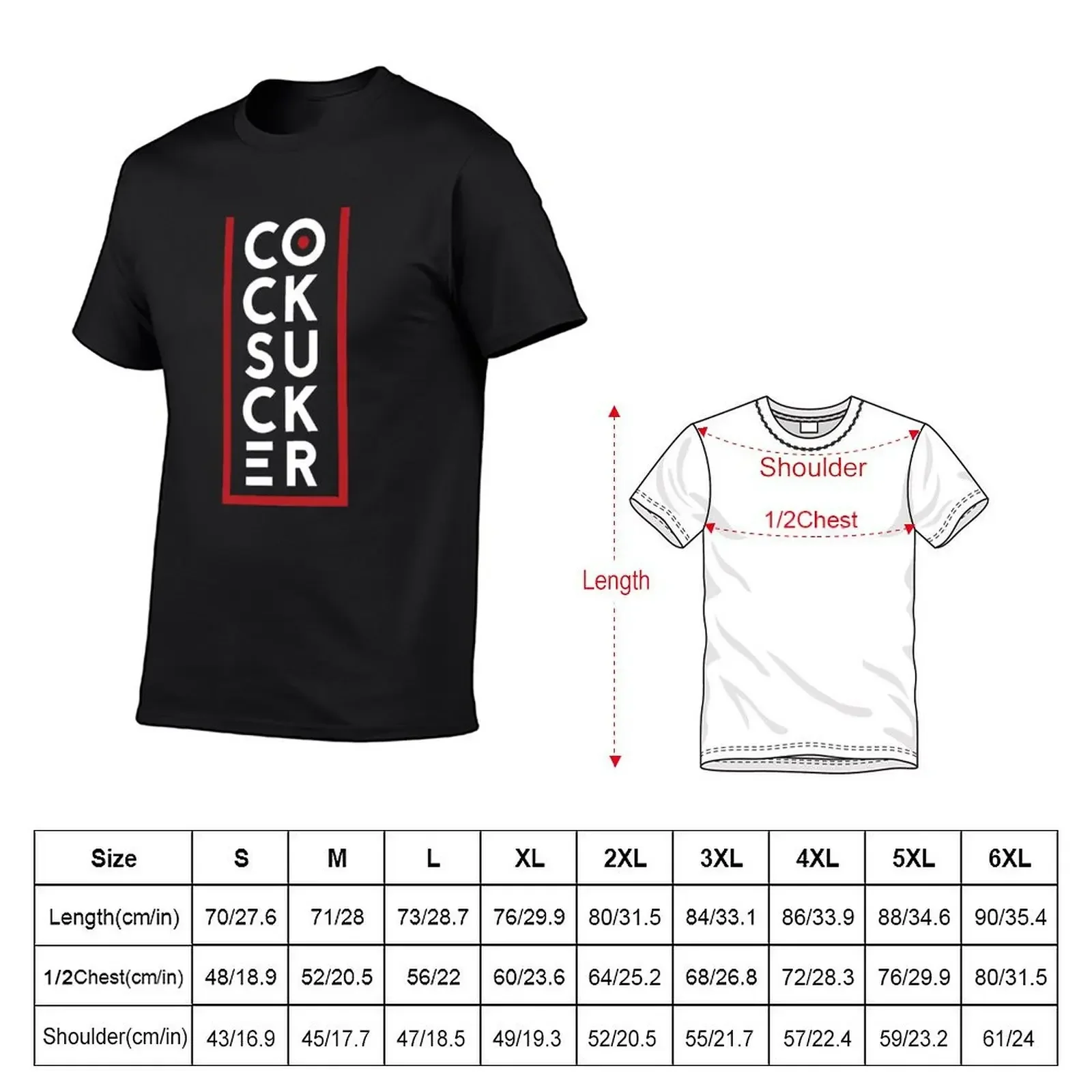 Cocksucker T-Shirt kawaii clothes basketball graphic tees mens clothing