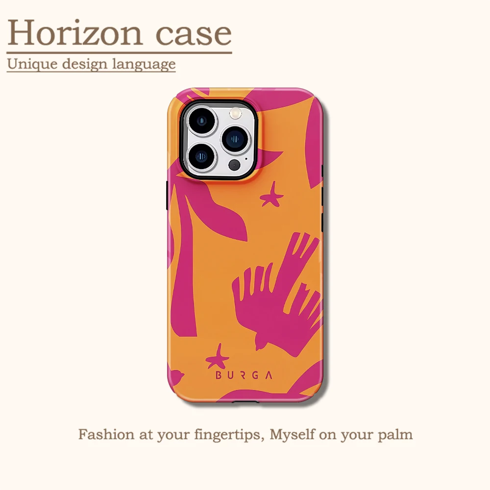 Funda de teléfono Siesta, carcasa de película, funda de teléfono resistente, Vibe moderno para iPhone 16 15 14 13 12 11 Pro Max Plus