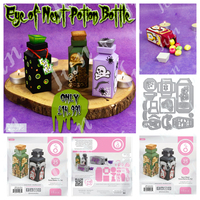 Sentimental Florals Eye of Newt Box Metal Cutting Dies Stencil Scrapbooking Embossed Paper Card Album DIY Clear Craft Decoration