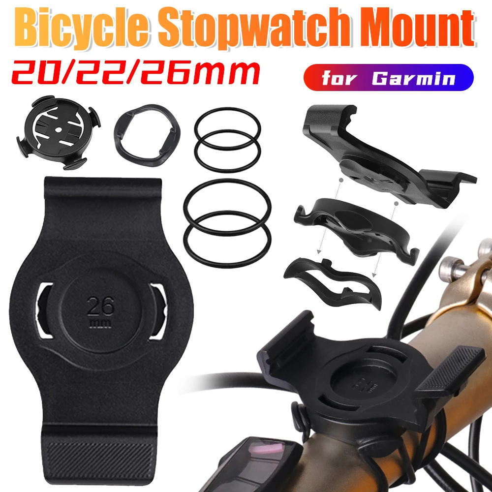 

20/22/26mm Bike Watch Mount Removable Bicycle Stopwatch Holder QuickFit MTB Bike Stopwatch Base for Garmin