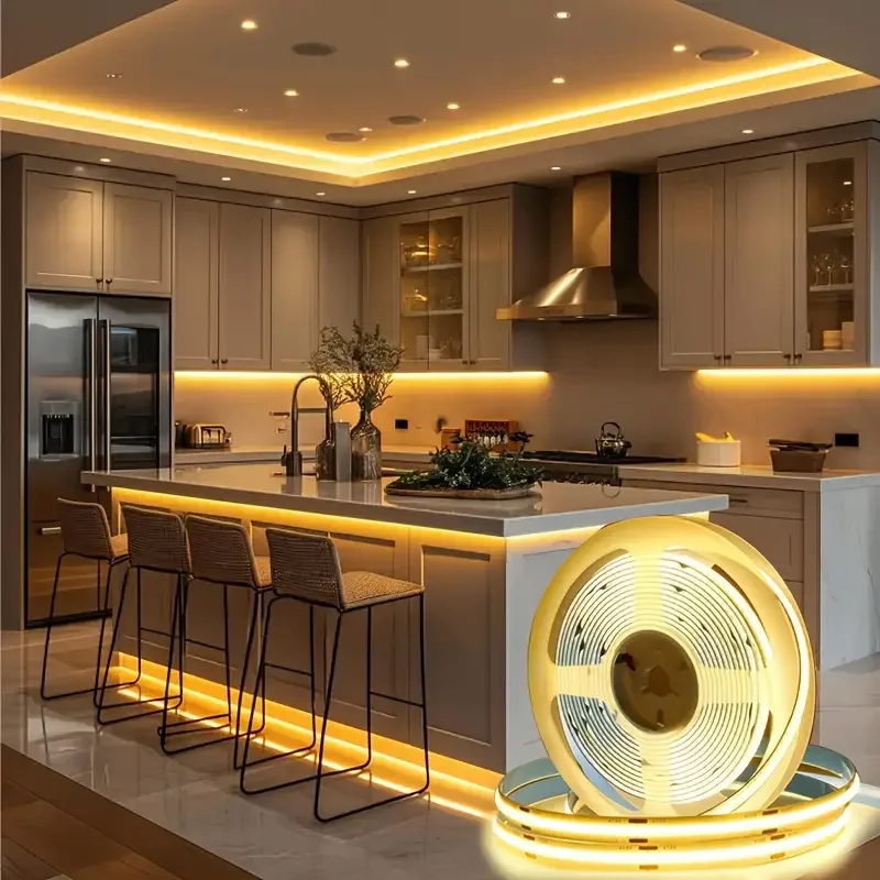 LED COB Light Strip 5V USB Touch Flexible Diode Tape Linear Indoor Lighting Lamp Room DIY TV Mirror Backlit Wall Festival Decor