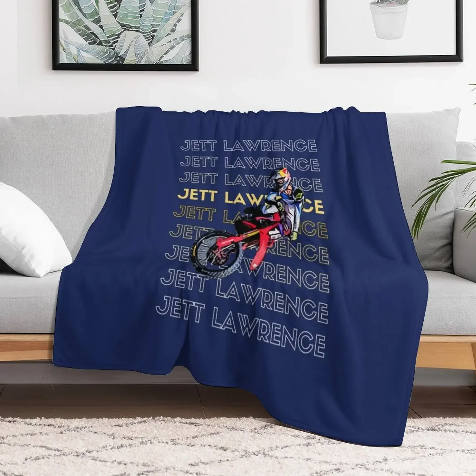 Jett Lawrence x Throw Blanket Bed Picnic Blankets