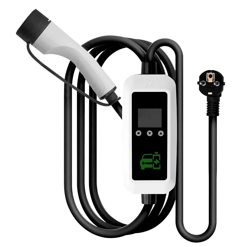 

Portable EV Charger 16A 3.5kW AC Fast Charging Station Adjustable Type2 Home Use with Carry Bag