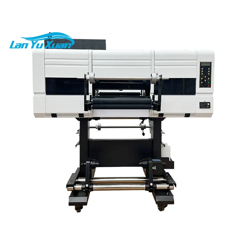 R2 new impresora uv dtf 8 color ink sleeking roll to roll transfer pet film cold transfer UV DTF printer printing machine