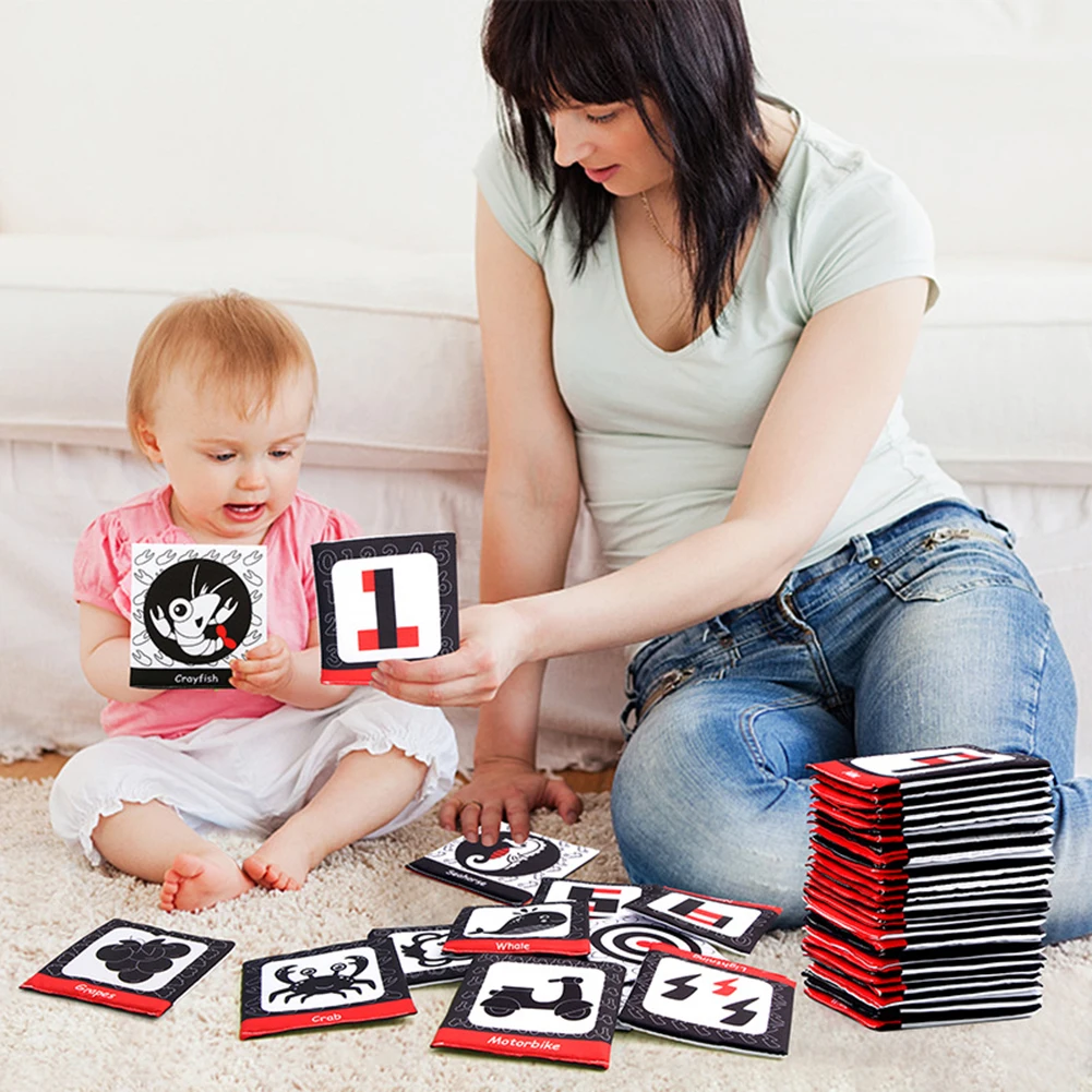 Colorful Baby Cloth Books With Alphabets/Number Themed Safe Washable Early Learning Education Books Early Learning Toy For