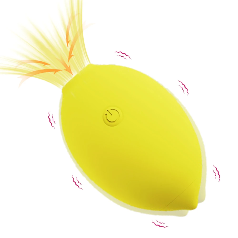 Zitronen-Vibrator Saugvibrator Klitoris-Stimulator mit 10 Starken Saugmodi Silikon Klitoris-Sauger Frauen Paare Sexspielzeug