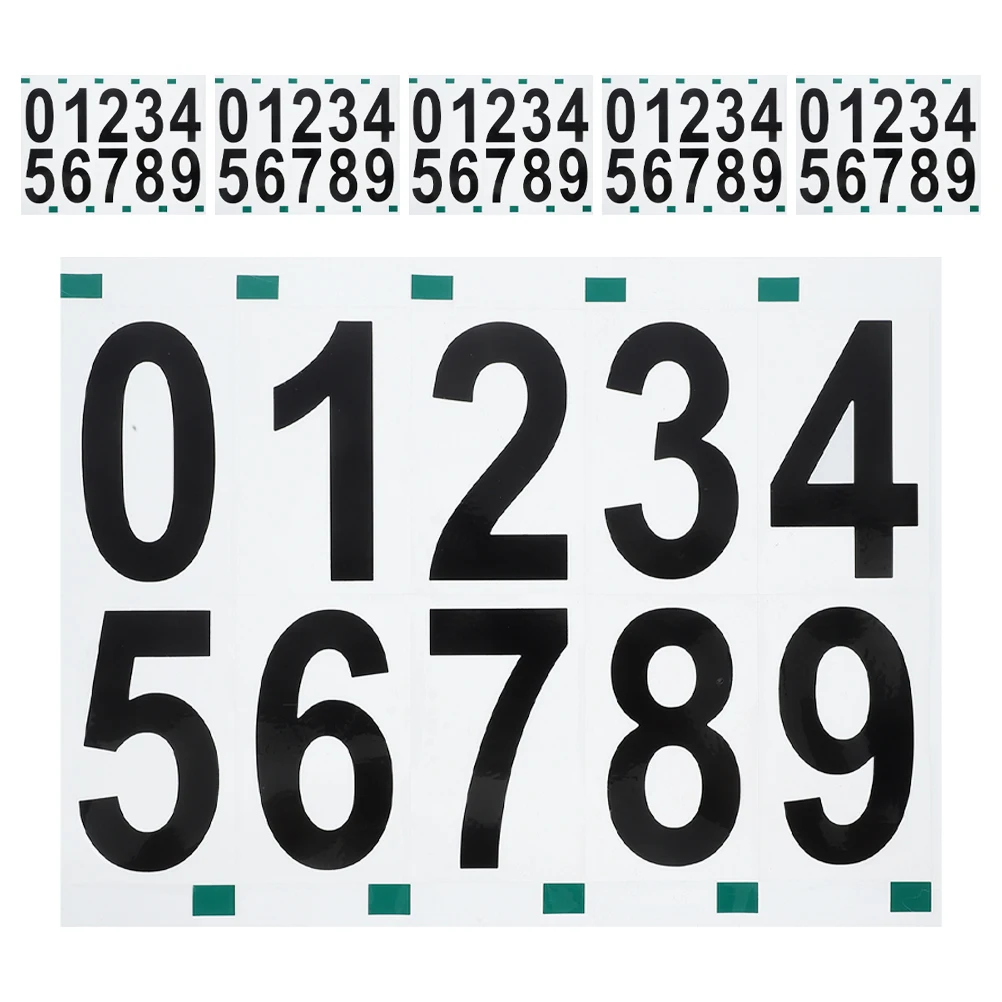 

6 Sheets Mailbox Numbers Address Stickers House Signs PVC 2 Inch Self House Numbers Adhesive Adhesive Decals Home Door