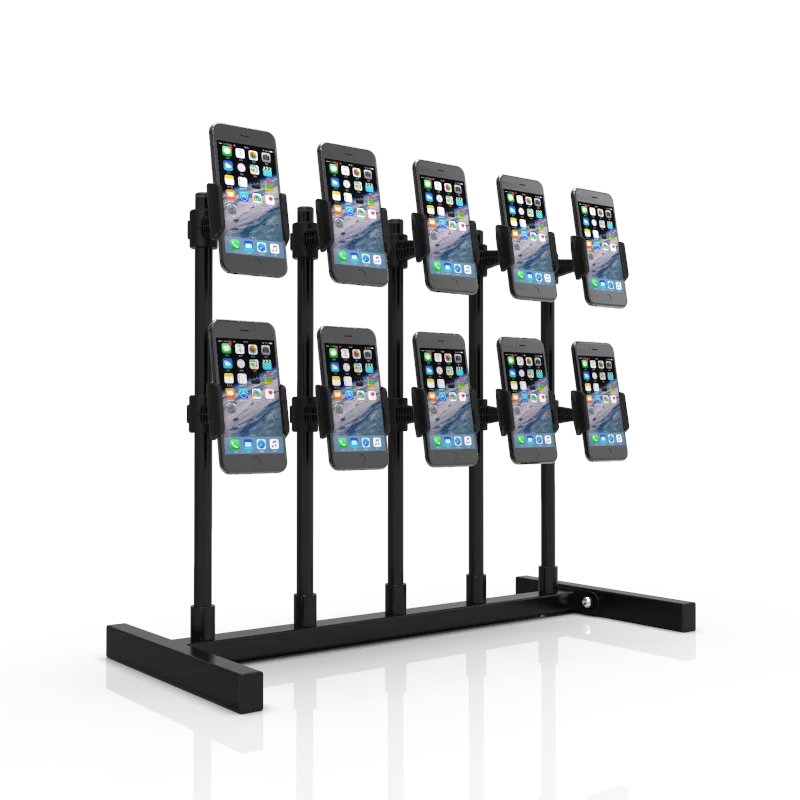 DVHZ multi-mobile phone live broadcast bracket multi-position display bracket Douyin Kuaishou shooting desktop support rack