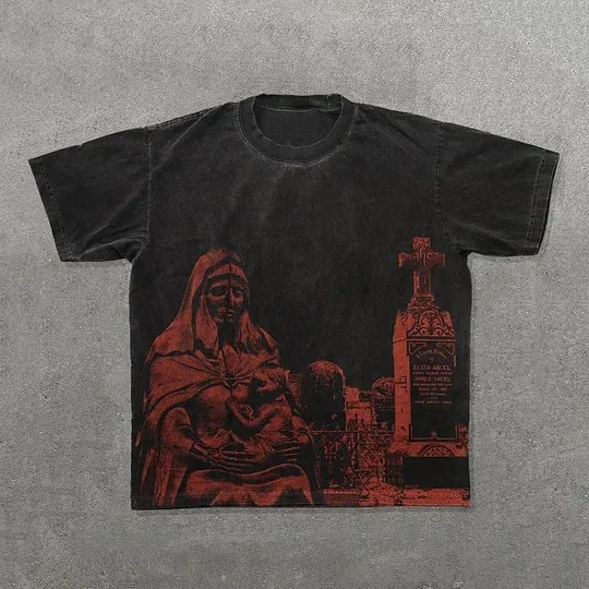 Oversized Boxy Tshirt top original design pure cotton style trendy T Shirt Summer Short 100% New Fashion Customized Logo Work