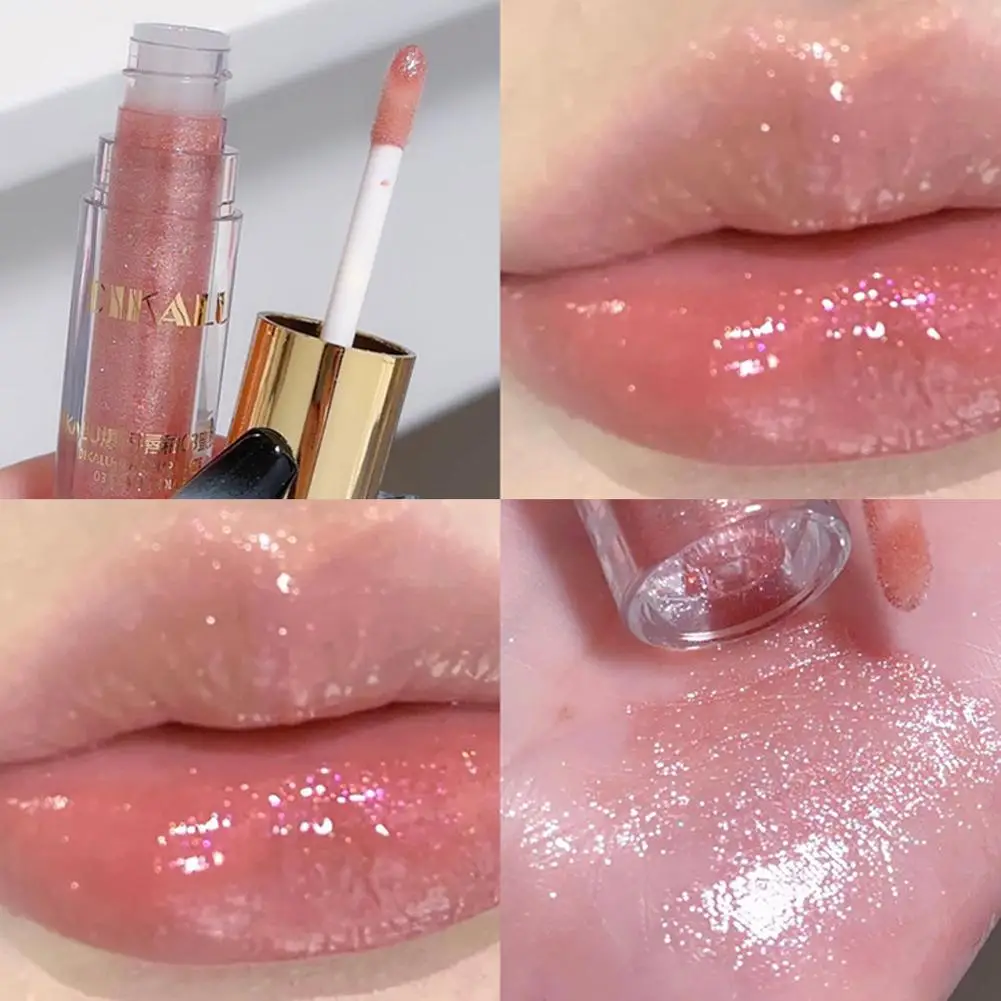 Brillo de labios brillante de diamante, lápiz labial coreano, Cosméticos Sexy, perla, maquillaje impermeable, Li L7I1