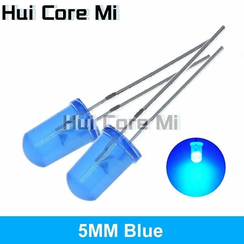 5Colors*20PCS=100PCS 5mm LED Diode Light Assorted Kit Green Blue White Yellow Red COMPONENT DIY kit new original