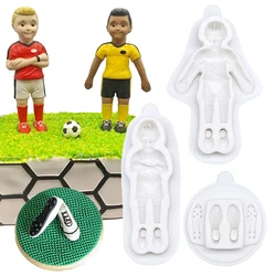 Football Players Boots Silicone Sugarcraft Mold Cupcake Baking Mold Fondant Cake Decorating Tools