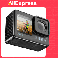Action Camera 5K 4K 60FPS WiFi Anti-shake Dual Screen 170° Wide Angle 30m Waterproof Sport Camera with Remote Control CRS40 5K