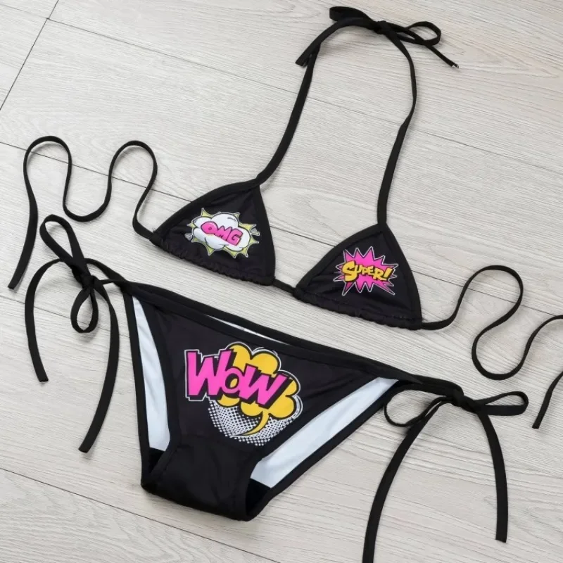 Lolita Anime Girls Band Aid Sexy Cosplay Costumes Bikini Set Women Black Bandage Tops Underwear Swimsuit Polyester Lingerie Gift view 5