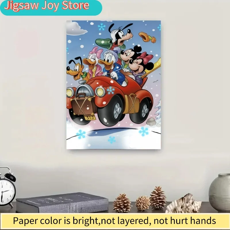 A Boxed Set of 1000pcs, Classic Cartoon Character Pattern Design, High-Difficulty Paper Jigsaw Puzzle - Large Interactive Adul