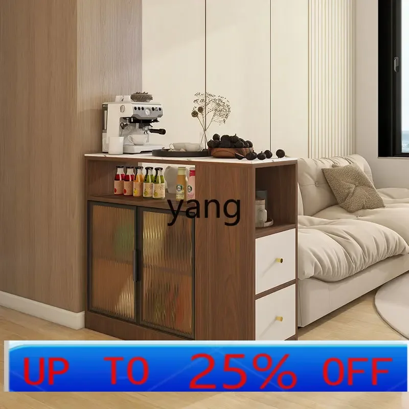 LH solid wood cream wind living room partition entrance hall cabinet side sofa side cabinet