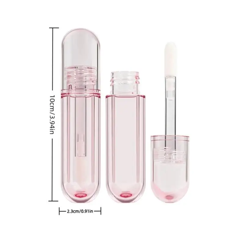 1/3pcs 6ML Empty Lip Gloss Tubes Plastic Lip Balm Tube Lipstick Mini Sample Cosmetic Container Transparent Refillable Bottle