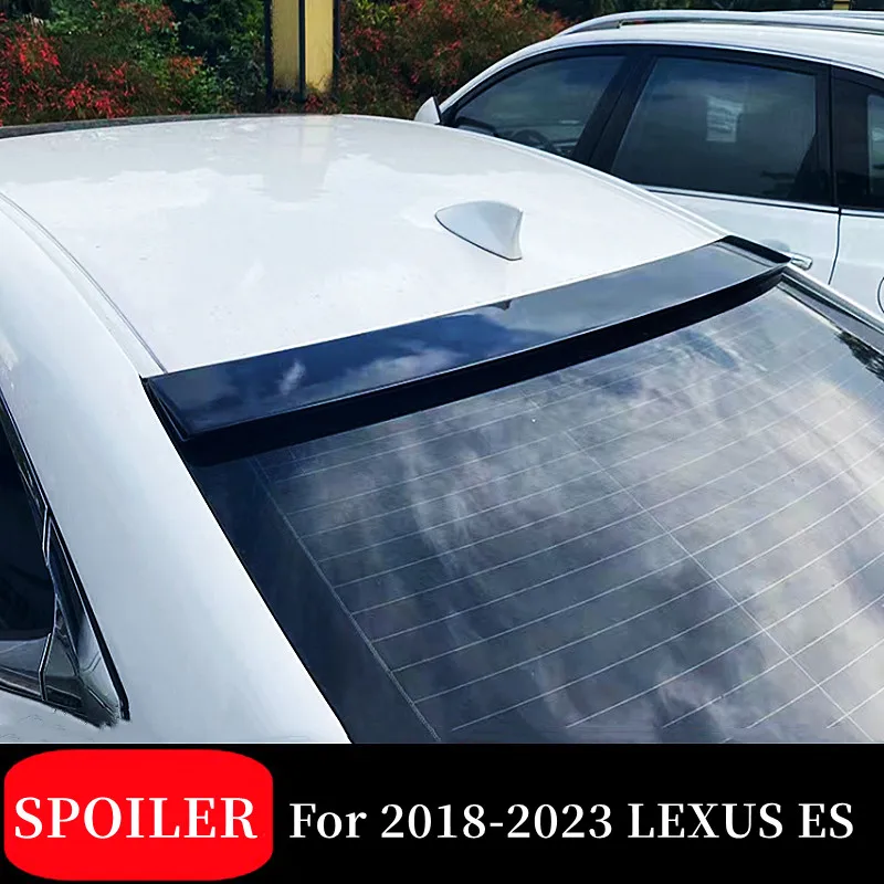 For Lexus ES ES200 ES260 ES300h 2018-2023 high quality ABS Plastic  Rear top Spoiler Wing Trunk Lid Cover Car Styling