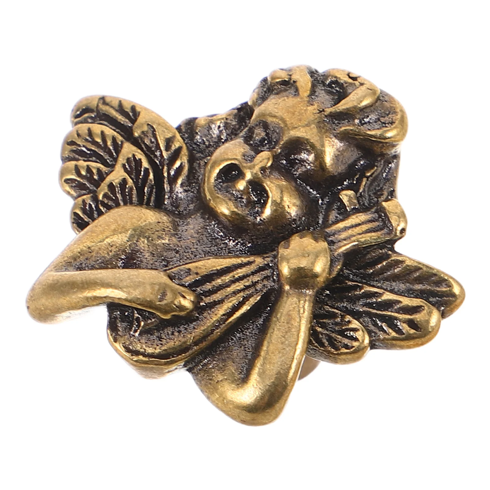 

Metal Angel Drawer Knob Brass Cabinet Pull Vintage Kitchen Cabinet Handles Dresser Drawer Hardware Wardrobe Handles