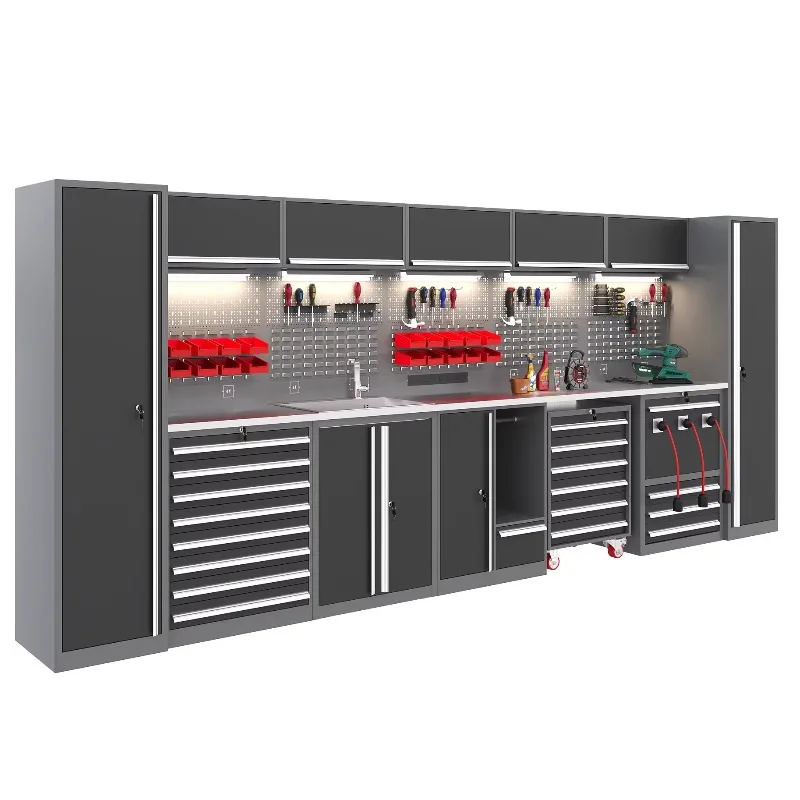 Customizable Heavy-Duty Powder Coated Steel Storage Cabinet, Metal Garage & Workshop Cabinet with OEM Support