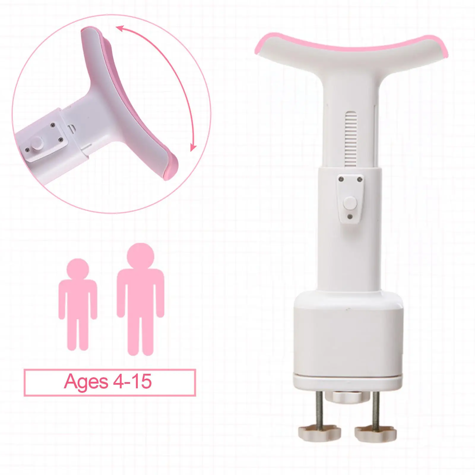 Writing Sitting Posture Corrector for Kids Height Adjustable Study Table Clamp Anti-hunchback Myopia Protector