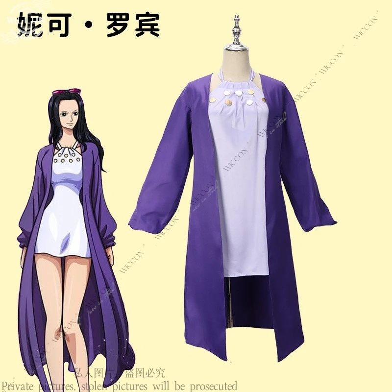 كوسبلاي روبن نيكو أنيمي فستان مُصمم حسب الطلب ملابس تنكرية نظارات شعر مستعار بدلة حفلات أزياء لفتاة بدلة كرنفال الهالوين S