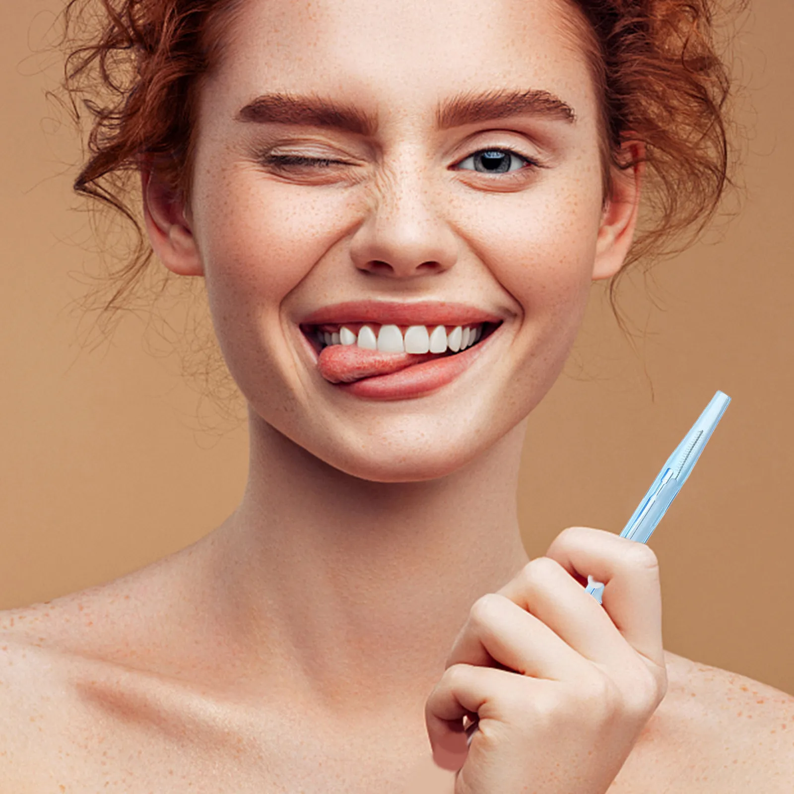 Interdental Brushes 40 Pack Flexible Push Pull Head Soft Bristles Portable Tooth Cleaning Oral Care Tools