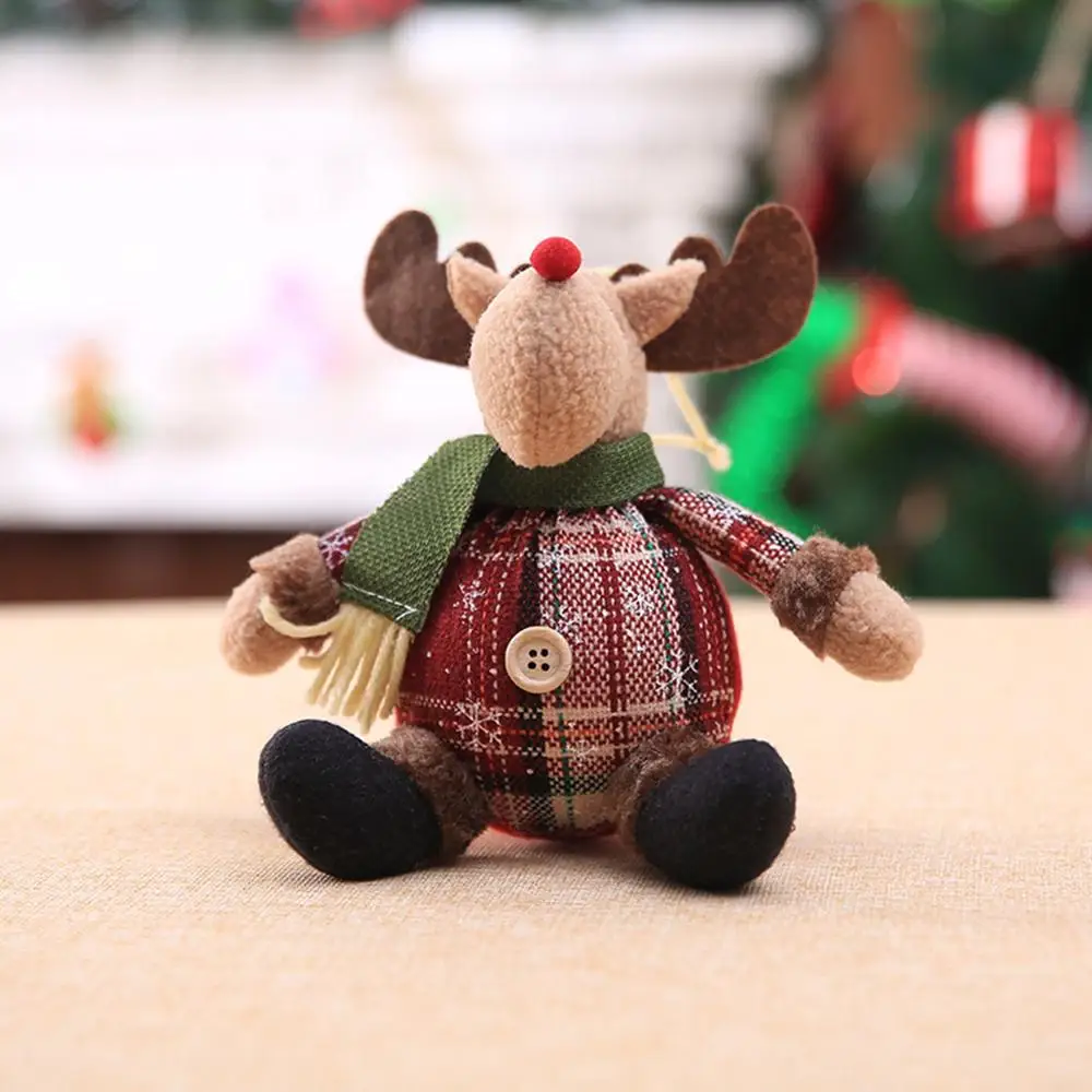 Santa Claus Doll Chirstmas Decorations 2024 Home Decor Table Elk Doll Christmas Ornaments Xmas Navidad Gifts Happy New Year 2025