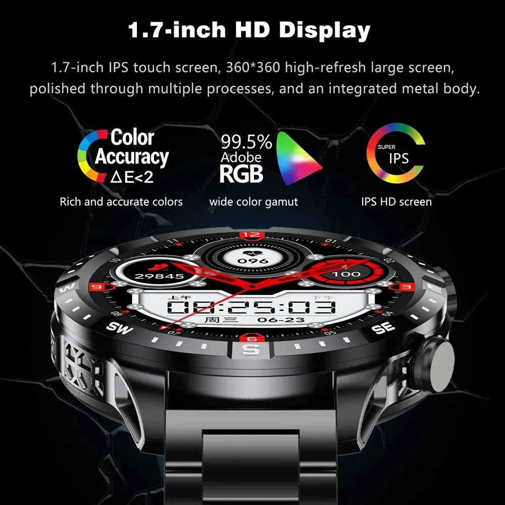 Military Grade GPS Smart Watch with Large Battery