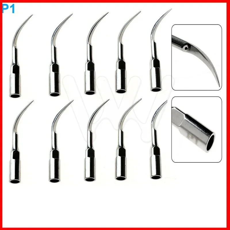 

10Pcs Dental Perio Tips P1 For EMS Woodpecker Ultrasonic Scaler Handpiece