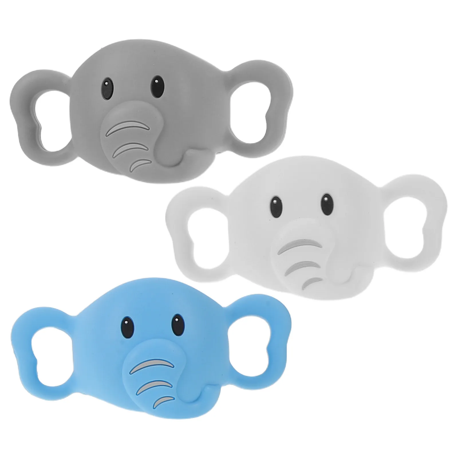 

Набор из 3 силиконовых ручек для детских бутылочек: эргономичные, противоскользящие, съемные, для кормления новорожденных и малышей, для дорожных бутылочек