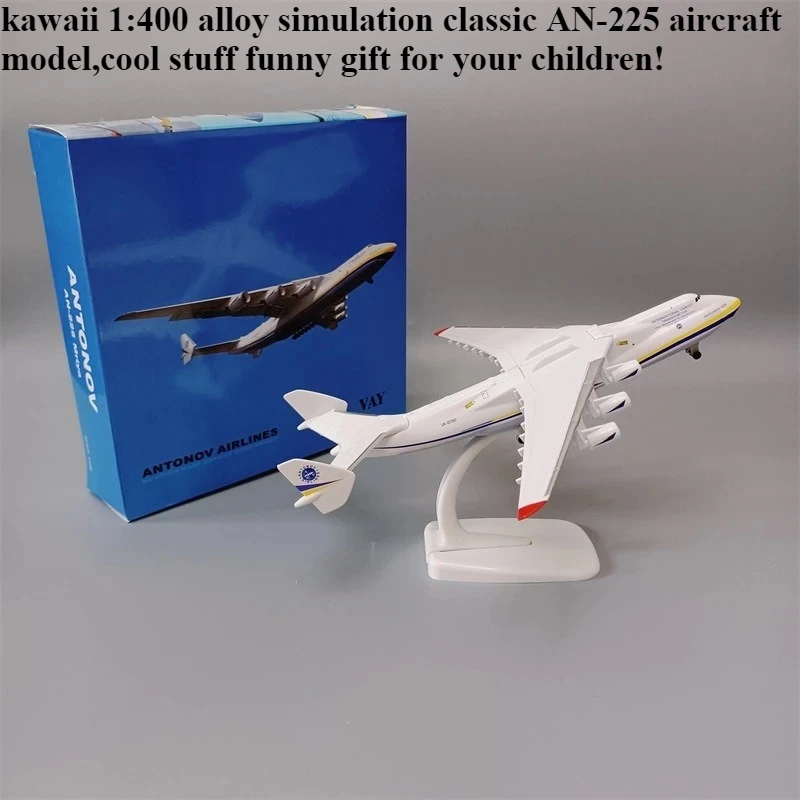 

Cool Stuff Toy Car Funny Gift-Hot 1:400 Alloy Airplane Model,Kawaii simulation Classic AN-225 Transport Aircraft,Toys for Kids