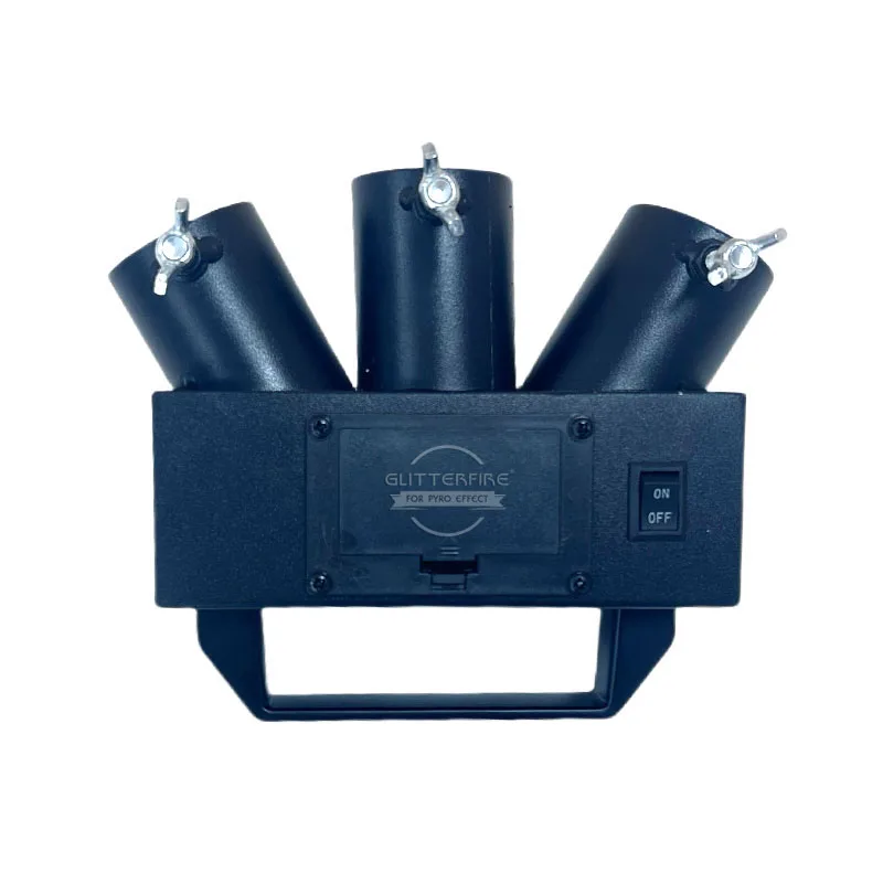 Fan shape 3 channel cold fountain shooter handheld stage equipment