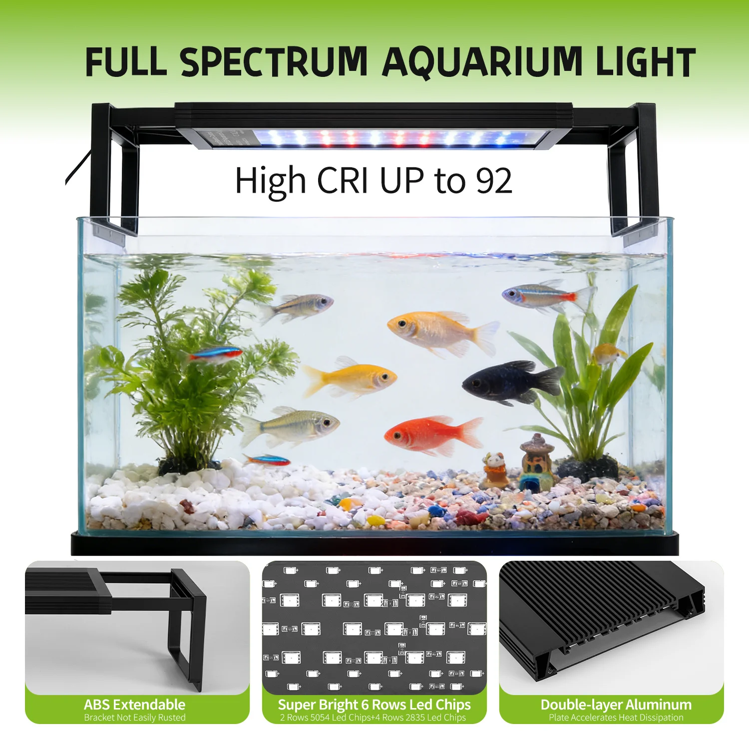 48-54 Inch Aquarium 24/7 Full  - Planted Aquarium Hanging Light recension och pris
