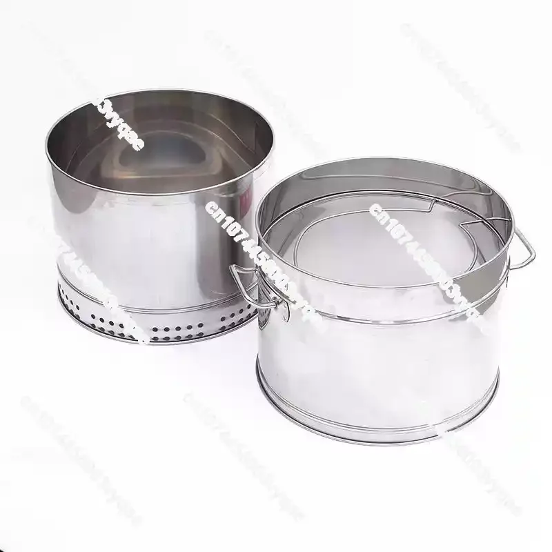 for Commercial & Outdoor UseSmokeless Stainless Steel BBQ Grill Portable Automatic Rotisserie Barrel Roaster