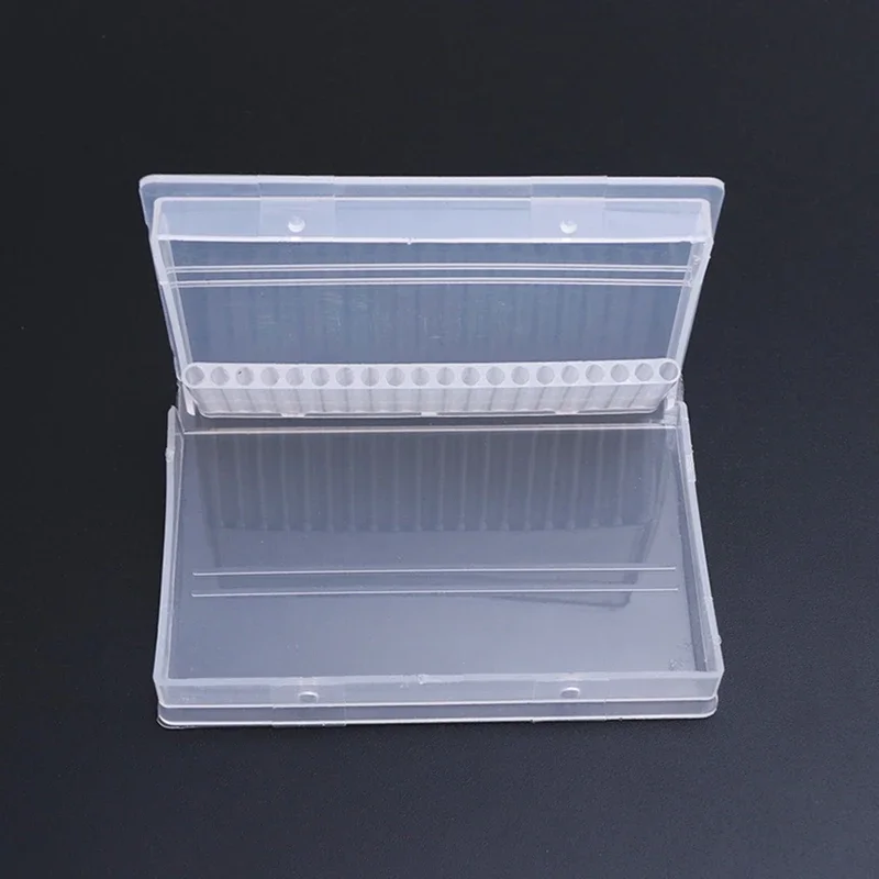 Clear Drill Bits Box Electric File Container for 3/32\