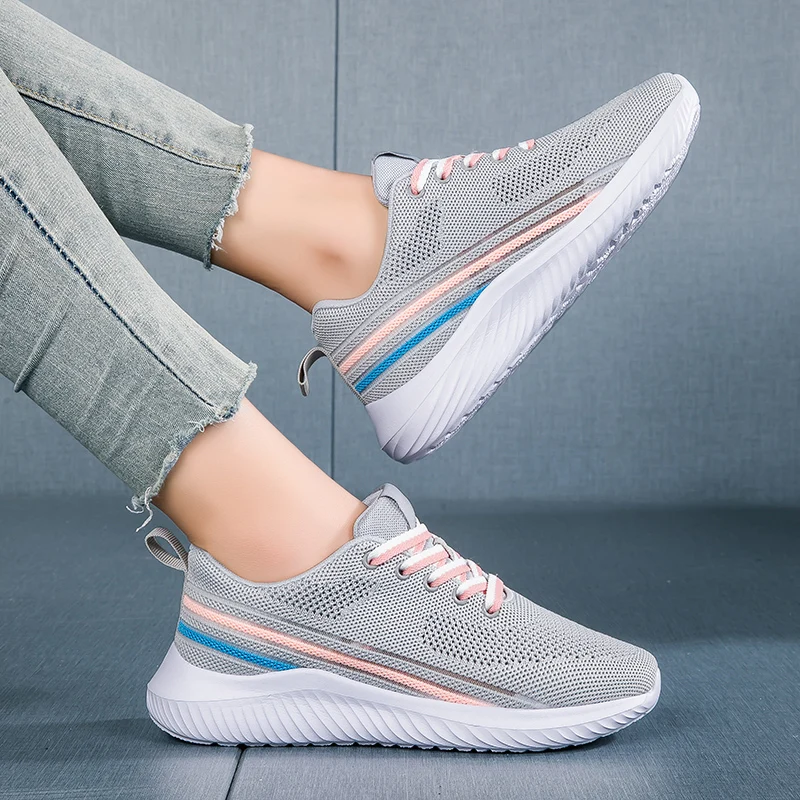 Bkqu 2024 Sneakers Voor Vrouwen Mode Tennis Vrouw Kaki Nieuwe Sportschoenen Voor Gym Platte Zool Dames Sneaker Big Size 42 43