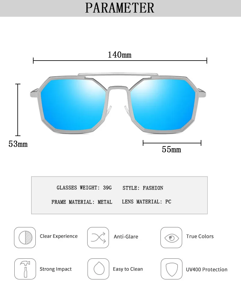 Metall Punk Quadrat Sonnenbrille Für Männer Luxe Vintage Steampunk Sonnenbrille Frauen Trendy Retro Mode Gläser Gafas De Sol Hombre – Detail 10