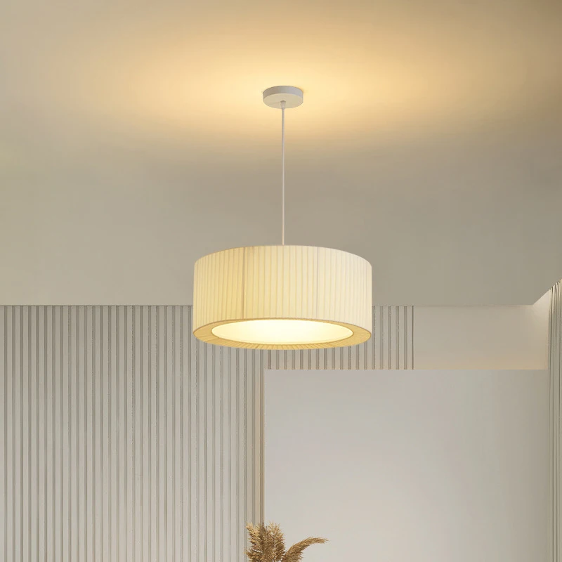

Nordic Modern Living Room Chandelier Light Design Restaurant Bedroom Dining Room Hanging Lamp Bar Cafe Fabric Pendant Lamp