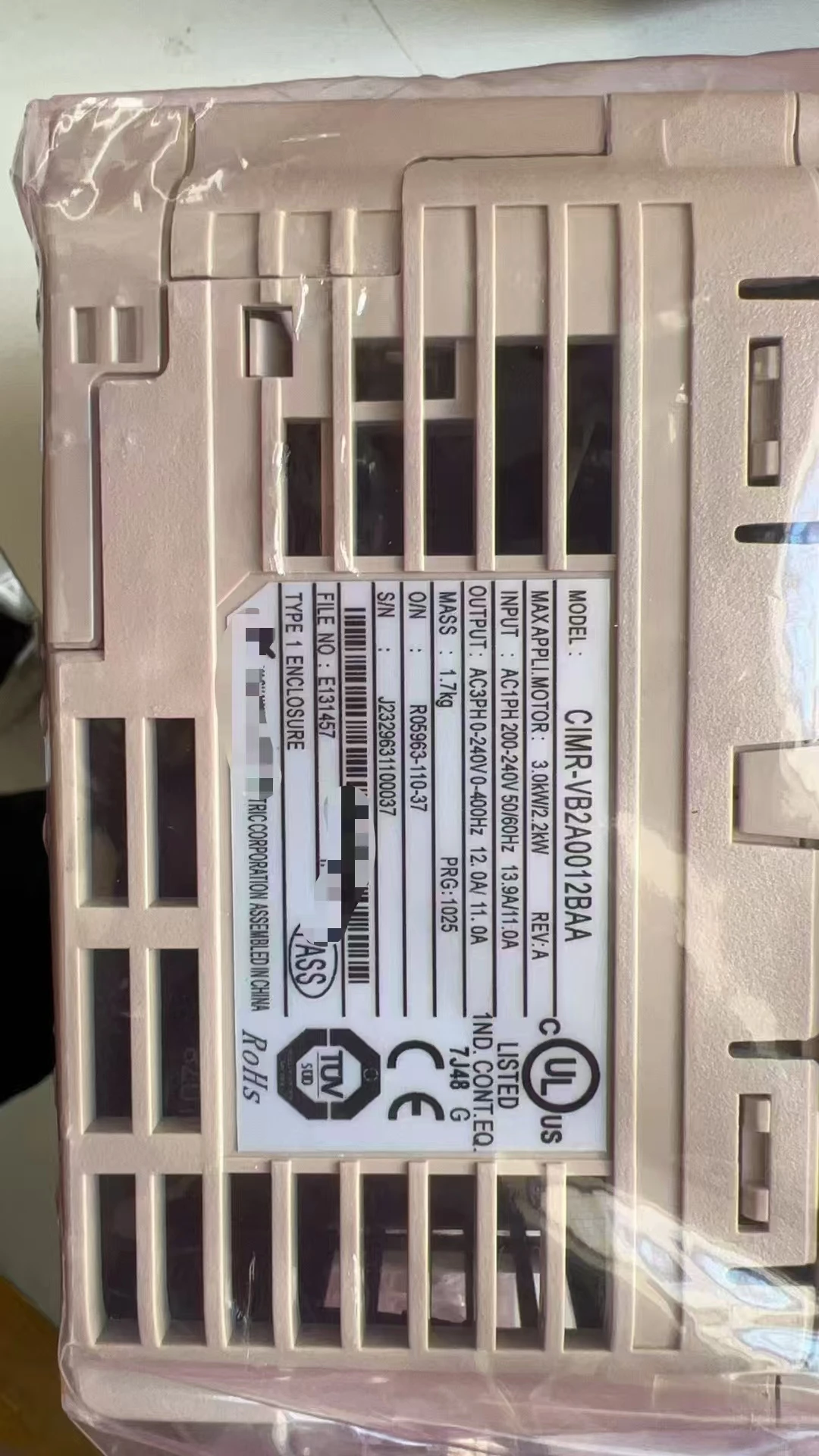 New CIMR-VB2A0012BAA AC Servo Drive IN STOCK new warranty 12 months