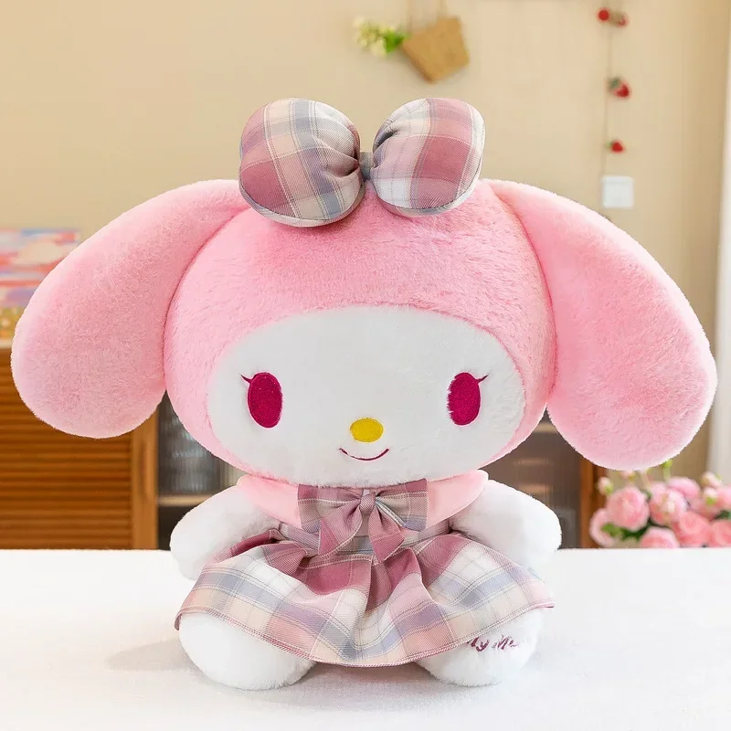 50-80CM Sanrio Princess Skirt Kuromi Plushies Doll Kawaii Cartoon Anime Stuffed Plush Doll Toys Pillow Children Birthday Gifts