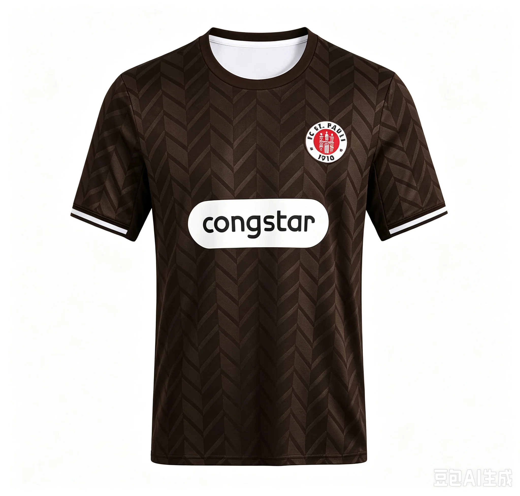 2026 Neue FC St. Pauli 26-27 Heim- und Auswärtstrikots, Unisex, Atmungsaktiv, Schnelltrocknende Kurzarm-T-Shirts, Familien-Set – Detail 3