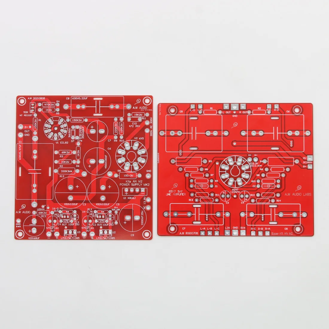 HiFi  6SN7 Tube Preamplifier Board PCB + Power Supply PCB Reference AN AudioNote Circuit