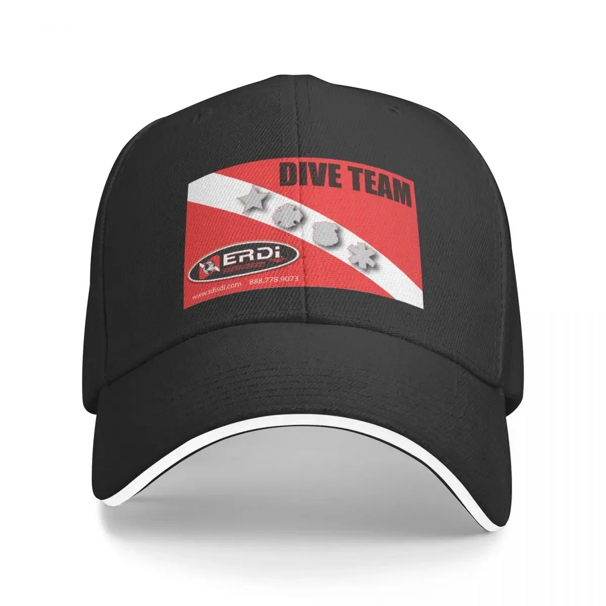 Emergency Response Diving International (ERDI) - Dive Team with Shields Baseball Cap Sunhat Trucker Cap Luxury Woman Men's