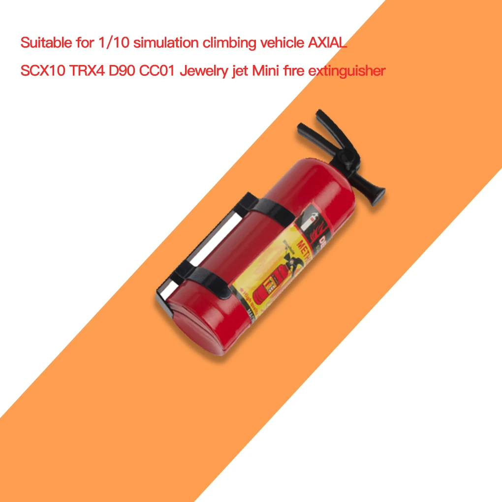 Fire Extinguisher Glossy RC Car Accessories Wear-resistant Exquisite Fires Annihilator Replacement for 1/10 SCX10 TRX4 D90 CC01