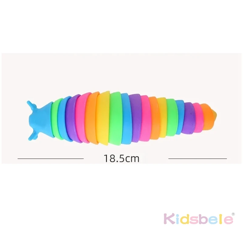 أطفال ملون الحسية سبيكة تململ لعبة أطراف الأصابع الغزل الضغط لعبة هدايا حفلة عيد ميلاد سبيكة كاتربيلر لعبة الضغط #6