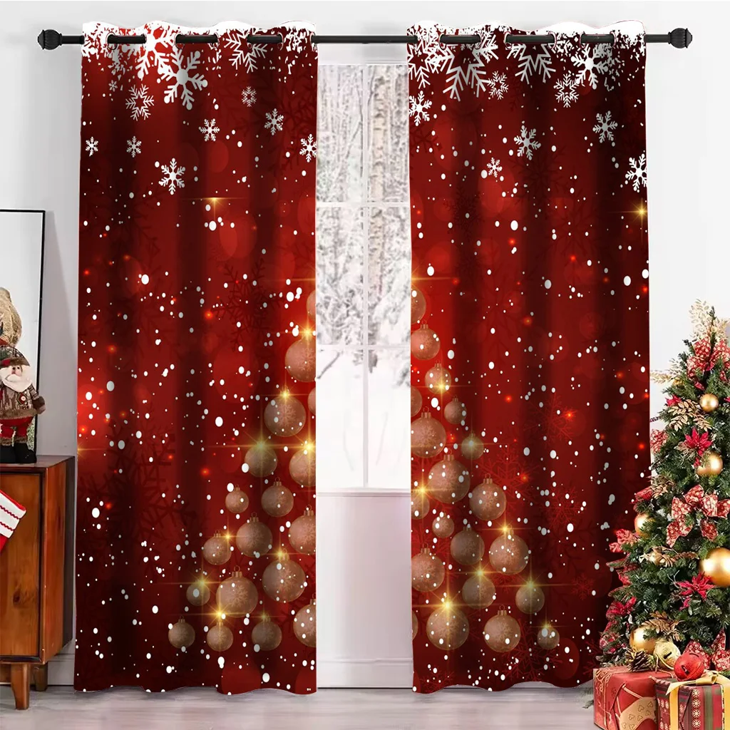 

Christmas Curtain for Wedding Decorations, Stage Events Background, Bedroom, Office, Kitchen, Living Room, Den, Home Decoration,